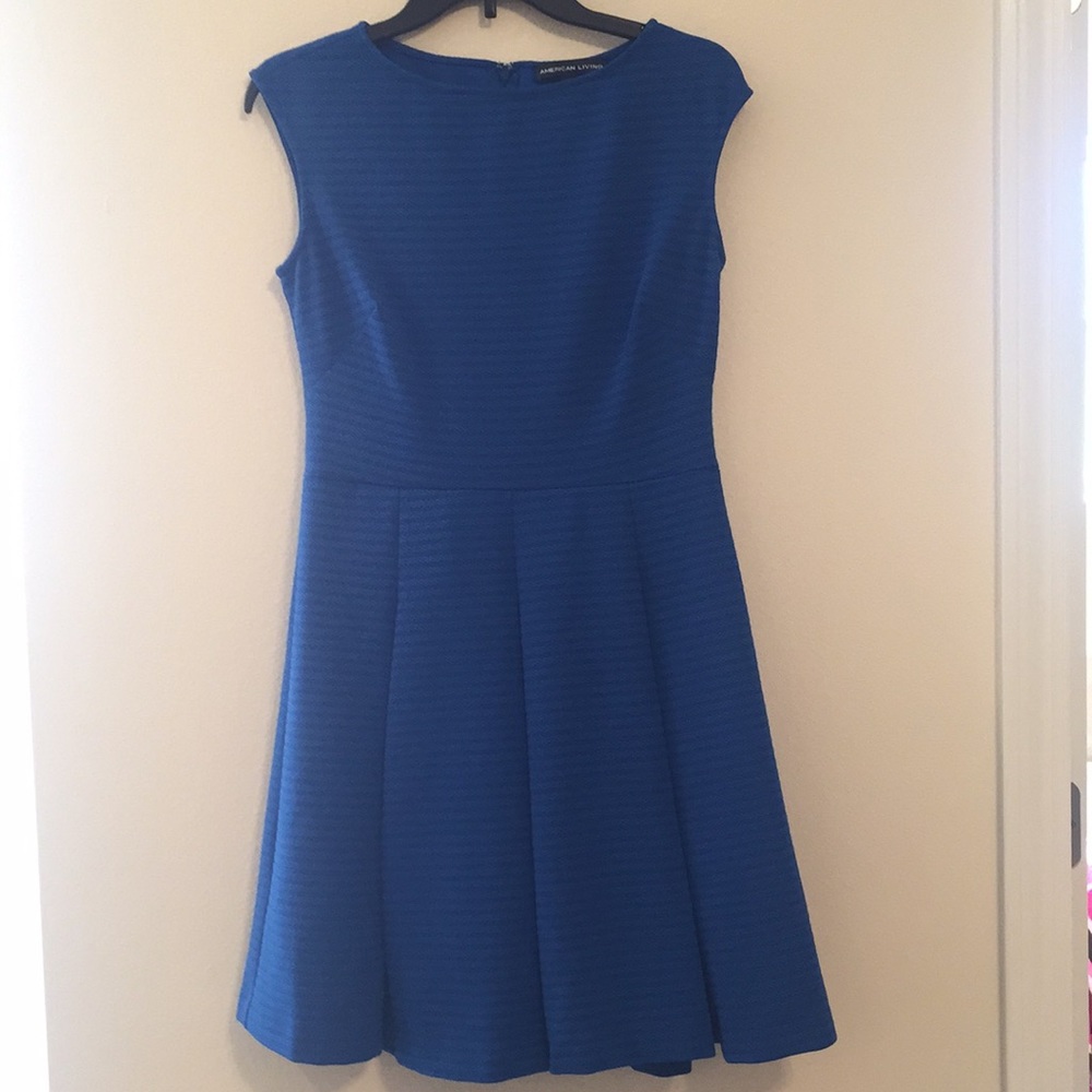 American Living Royal Blue Fit and Flare Dreas